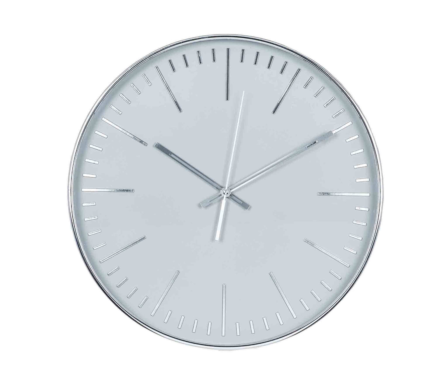 Round Wall Clock Silver