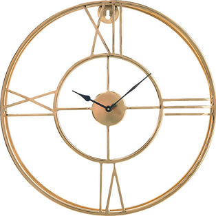 Double Framed Gold Wall Clock
