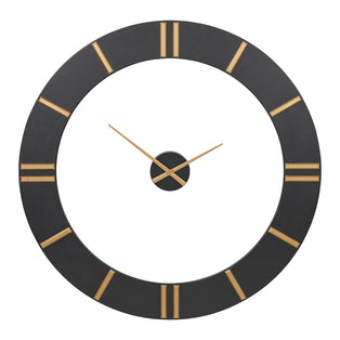Open Black and Gold Wall Clock