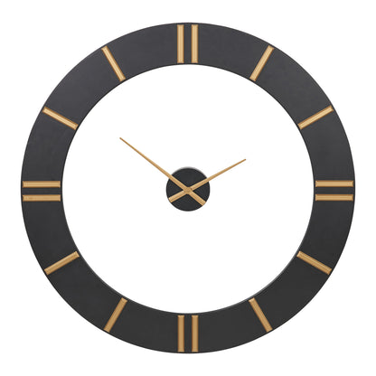 Open Black and Gold Wall Clock