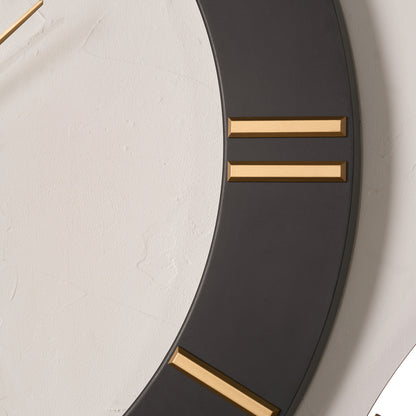 Open Black and Gold Wall Clock