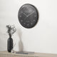 Black and Silver Dome Glass Wall Clock