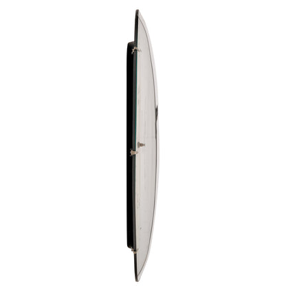 Cream and Black Dome Glass Wall Clock
