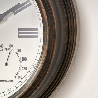 Antique Effect Bronze Wall Clock