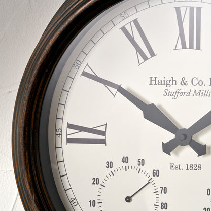 Antique Effect Bronze Wall Clock