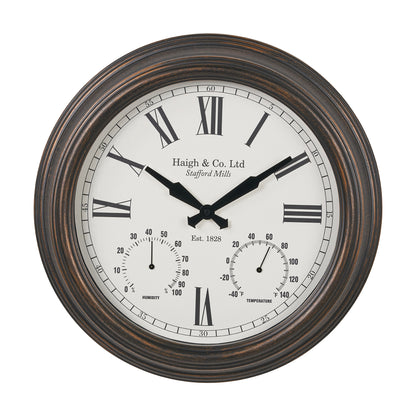 Antique Effect Bronze Wall Clock
