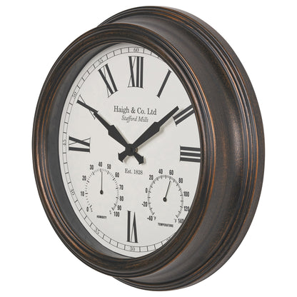 Antique Effect Bronze Wall Clock