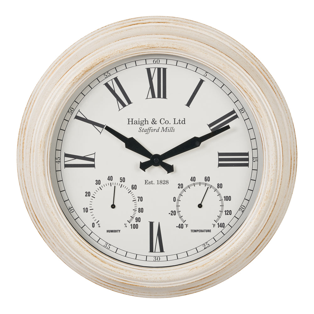 Antique Effect Gold Brushed Cream Wall Clock