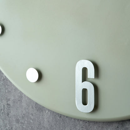 Grey and Silver Metal Retro Wall Clock