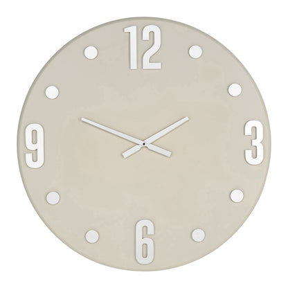 Grey and Silver Metal Retro Wall Clock