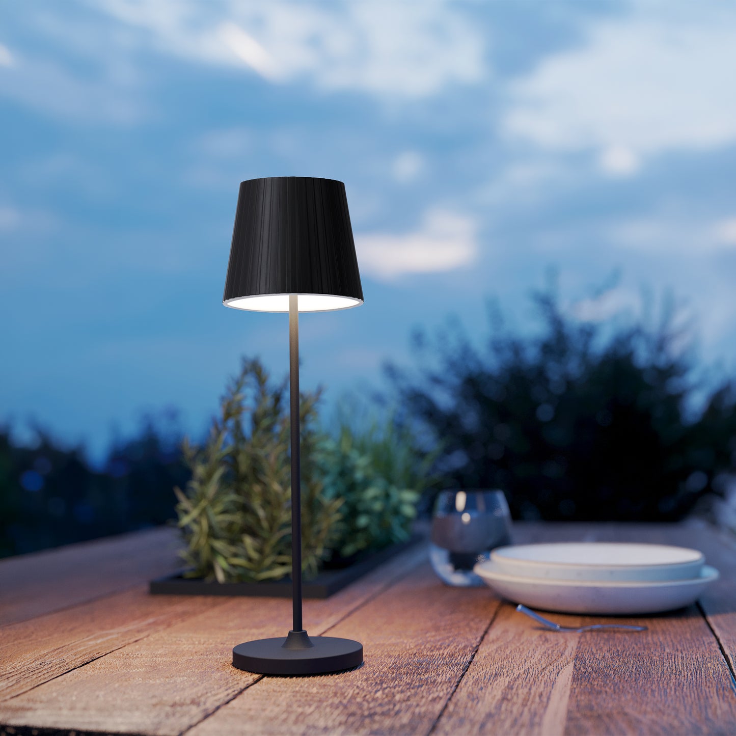 Cabozo Black LED Table Lamp