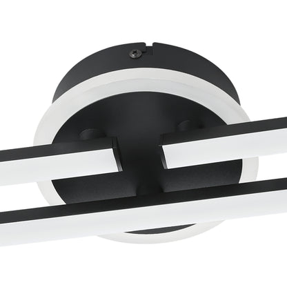 Vascella Black LED Semi-Flush Ceiling Light Small