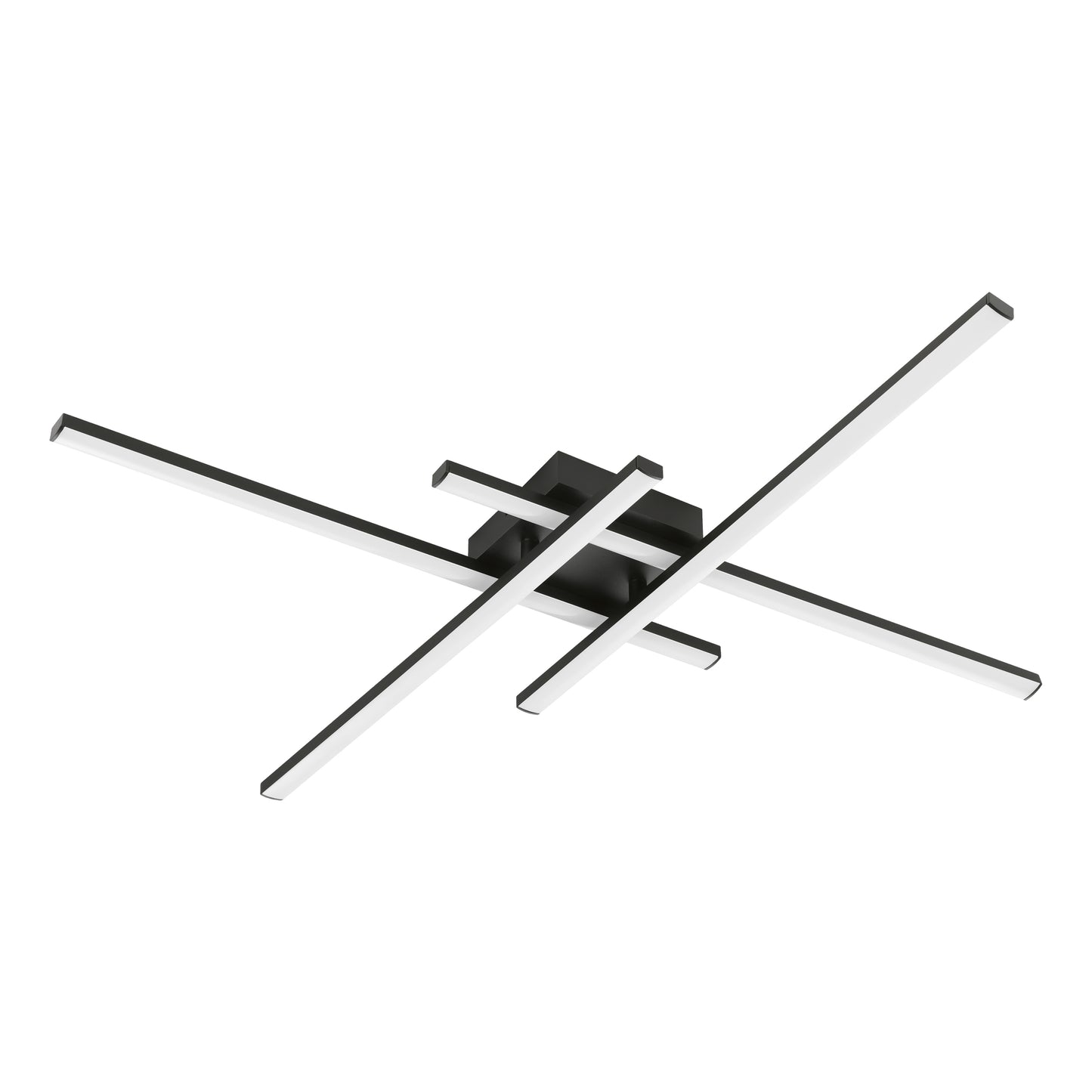 Vascella Black LED Semi-Flush Ceiling Light Large