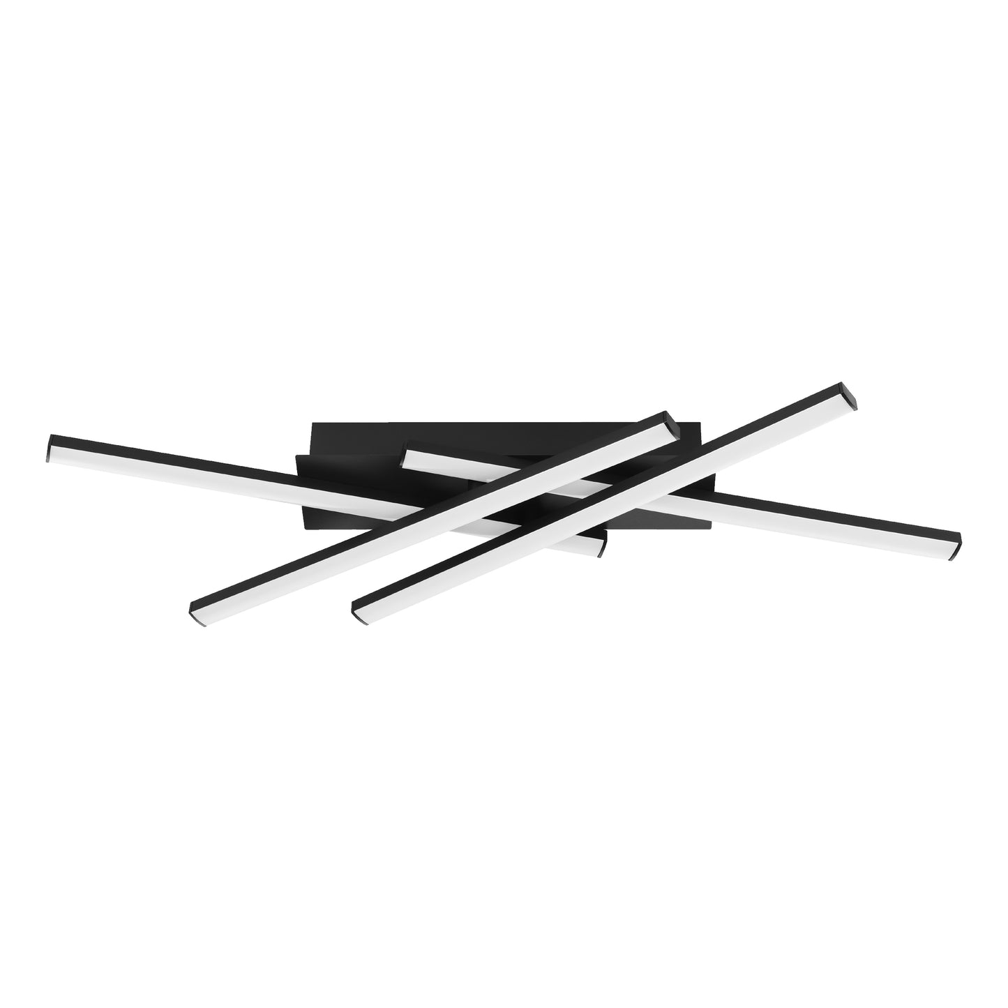 Vascella Black LED Semi-Flush Ceiling Light Medium