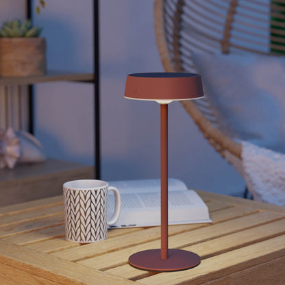Simeri Orange LED Rechargeable Table Lamp