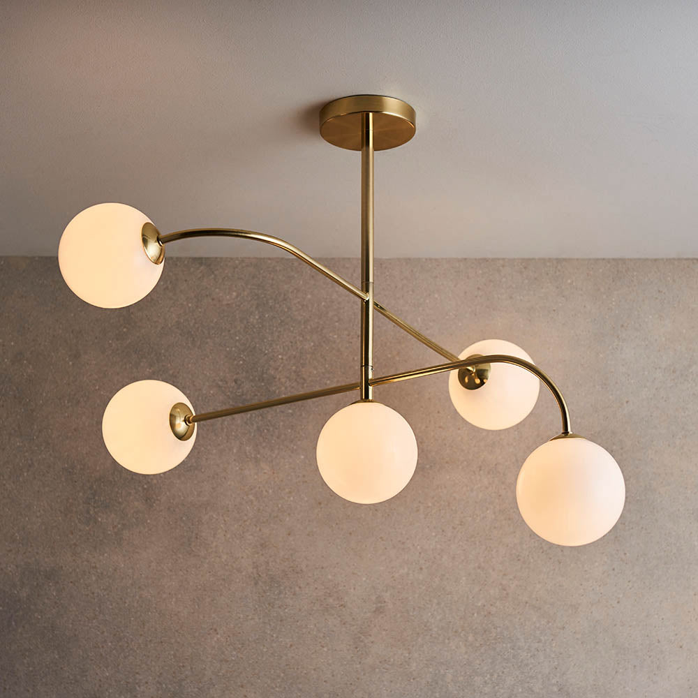 Otto 5 Light Semi Flush