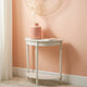 Heritage Elizabeth White Half Moon Console Table