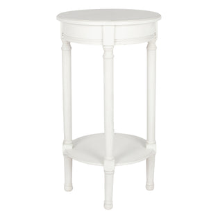 Heritage Elizabeth White Round End Table