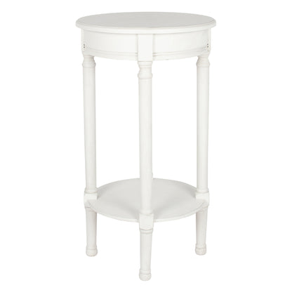 Heritage Elizabeth White Round End Table