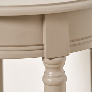 Heritage Putty Wood Side Table