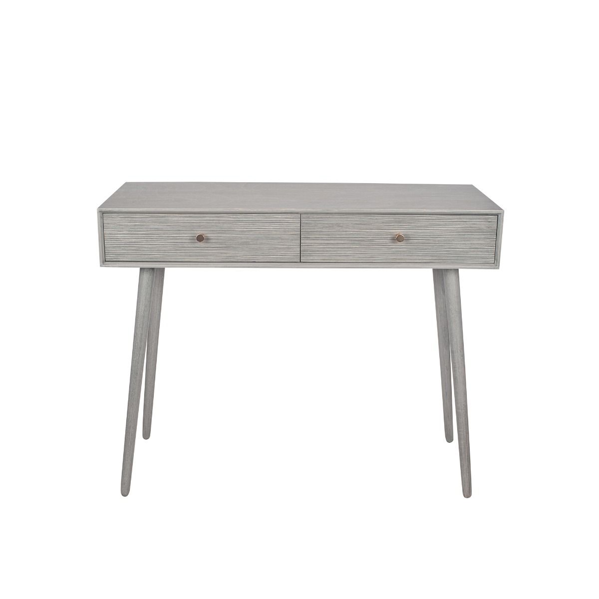 Chaya 2 Drawer Dark Grey Pine Wood Console Table