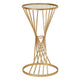 Liberty Small Glass and Gold Side Table