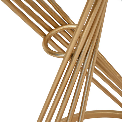 Liberty Small Glass and Gold Side Table