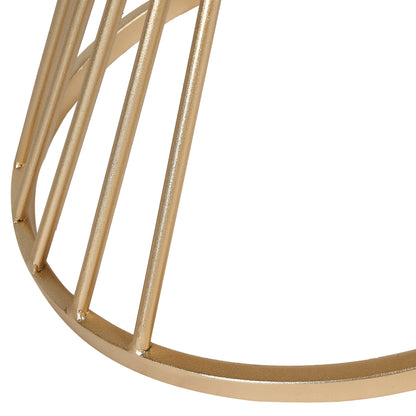 Liberty Small Glass and Gold Side Table