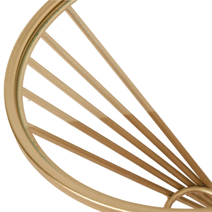 Liberty Small Glass and Gold Side Table