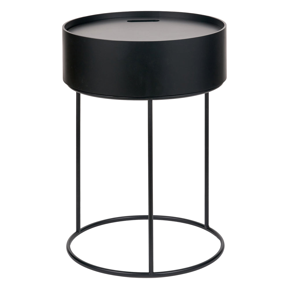Hugo Black End Storage Table
