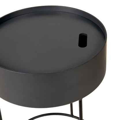 Hugo Grey End Storage Table