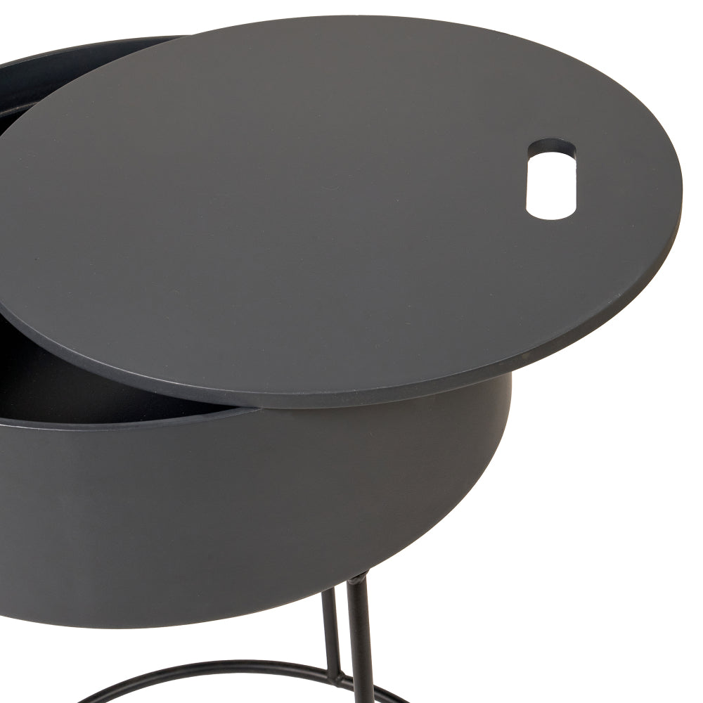 Hugo Grey End Storage Table