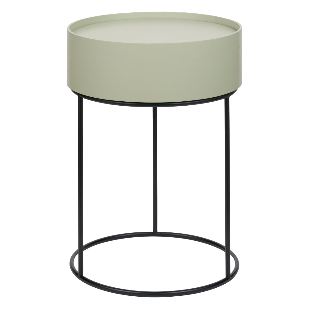Hugo Sage Green End Storage Table