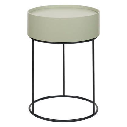 Hugo Sage Green End Storage Table