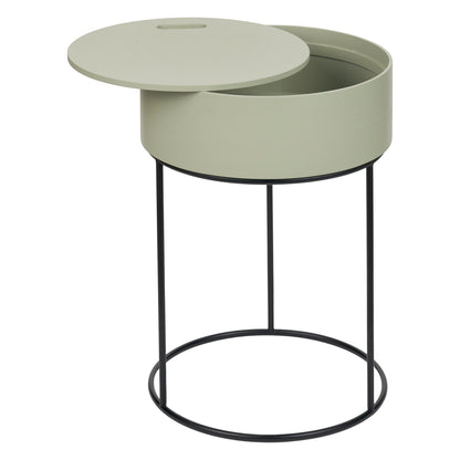 Hugo Sage Green End Storage Table