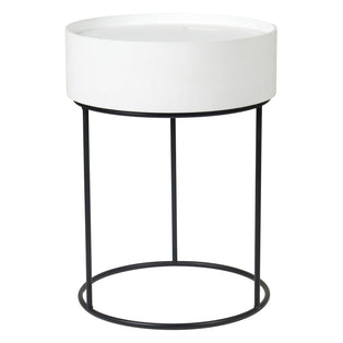 Hugo White End Storage Table