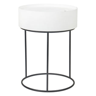 Hugo White End Storage Table