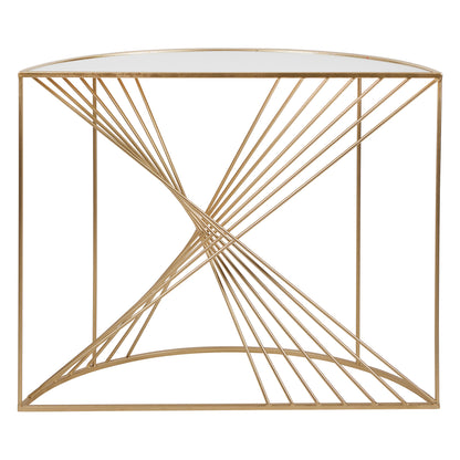 Liberty Glass and Gold Console Table