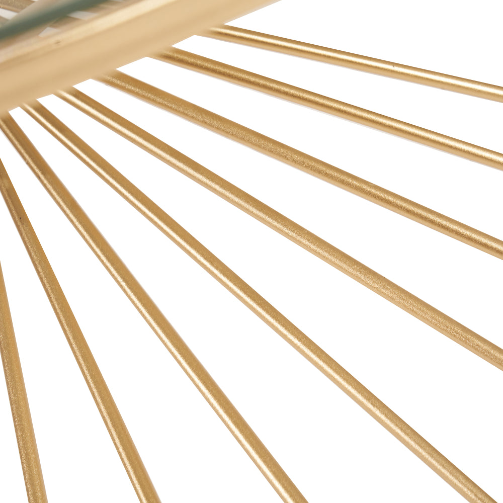 Liberty Glass and Gold Coffee Table