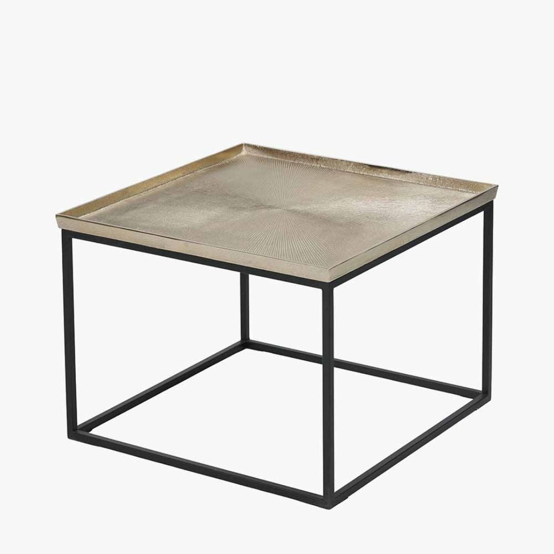 Franklin Black & Gold Metal Coffee Table