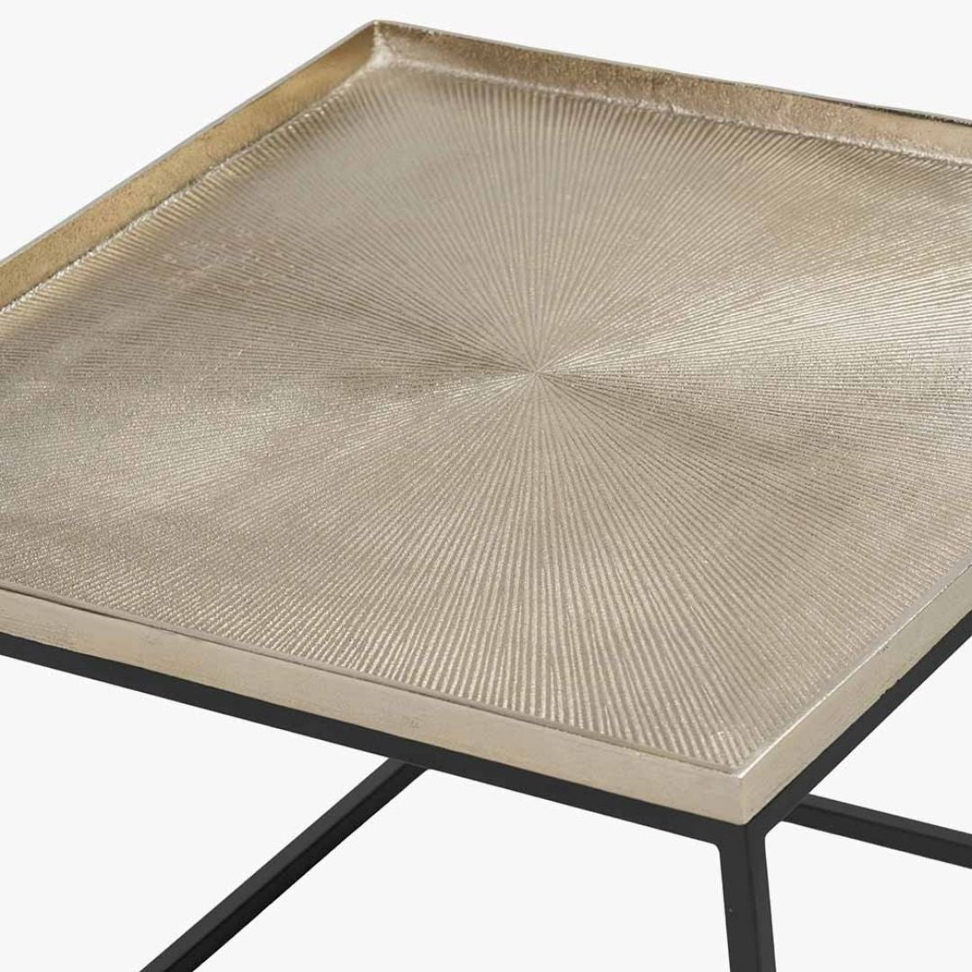 Franklin Black & Gold Metal Coffee Table