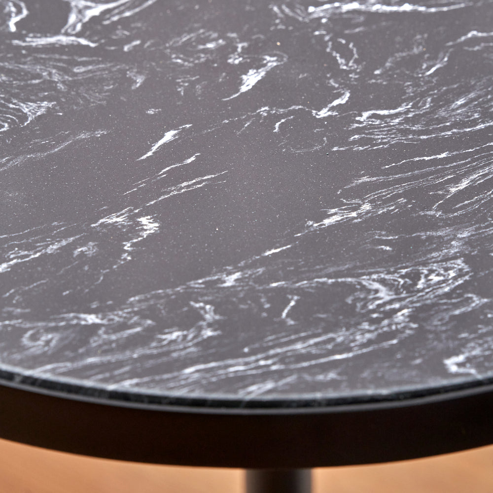 Enzo Black Marble Side Table