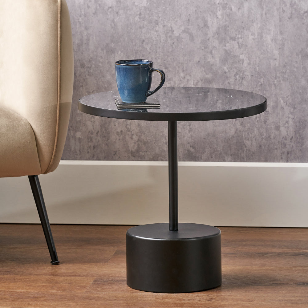 Enzo Black Marble Coffe Table