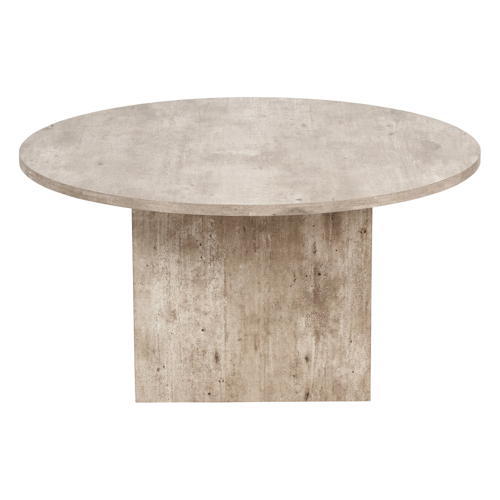 Elkton Wood Veneer Groove Detail Coffee Table