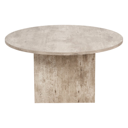 Elkton Wood Veneer Groove Detail Coffee Table