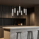 Cattail 7-Light Neutral and Clear LED Pendant