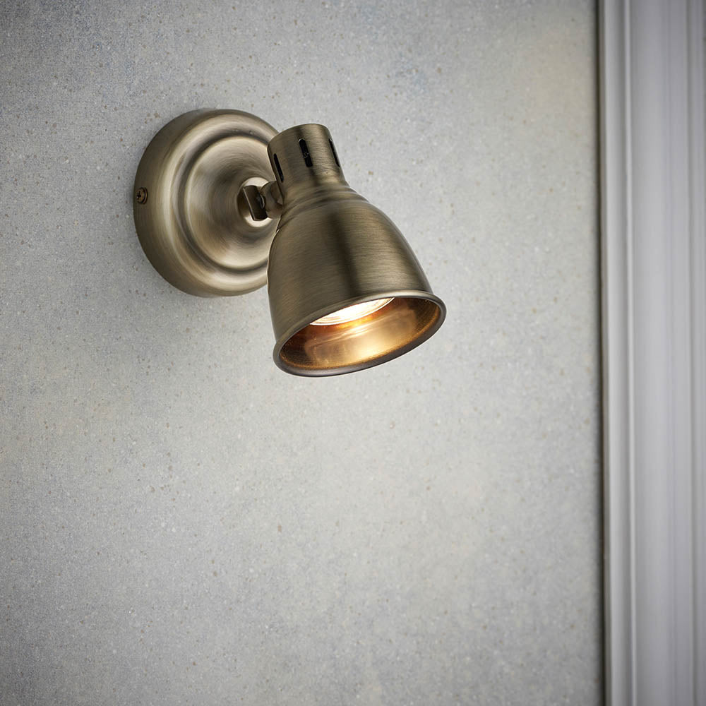 Westbury 1 Light Spot Antique Brass