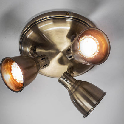 Westbury 3 Light Spot Antique Brass