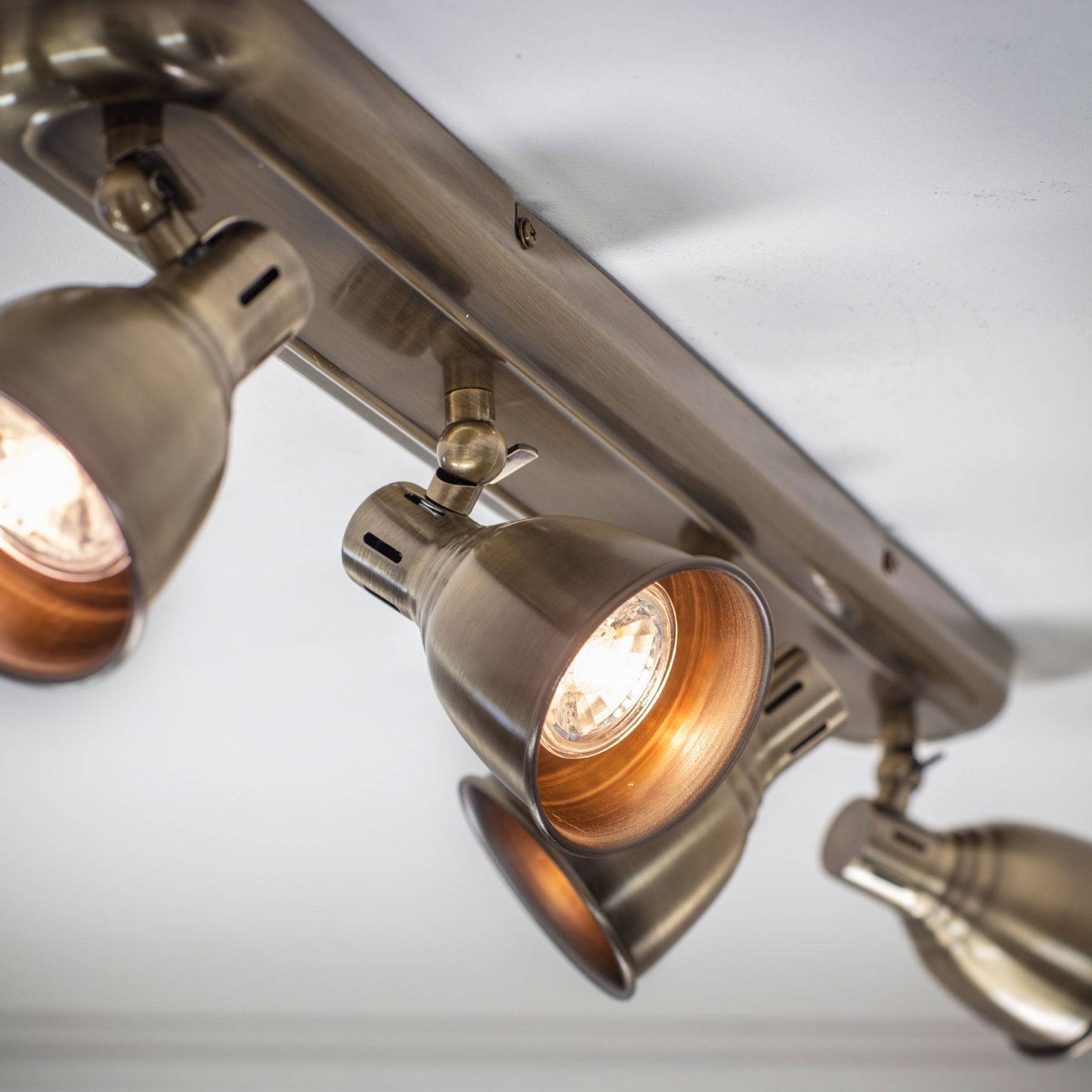 Westbury 4 Light Spotlight Bar Antique Brass