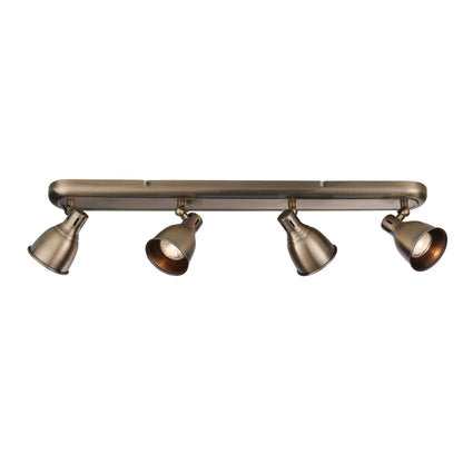 Westbury 4 Light Spotlight Bar Antique Brass